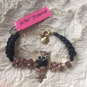 NWT Betsey Johnson Enchanted Owl Bracelet